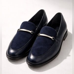Paul Green Munchen Loafer Navy Leather Slip On Loafer Women’s 8 preppy classic